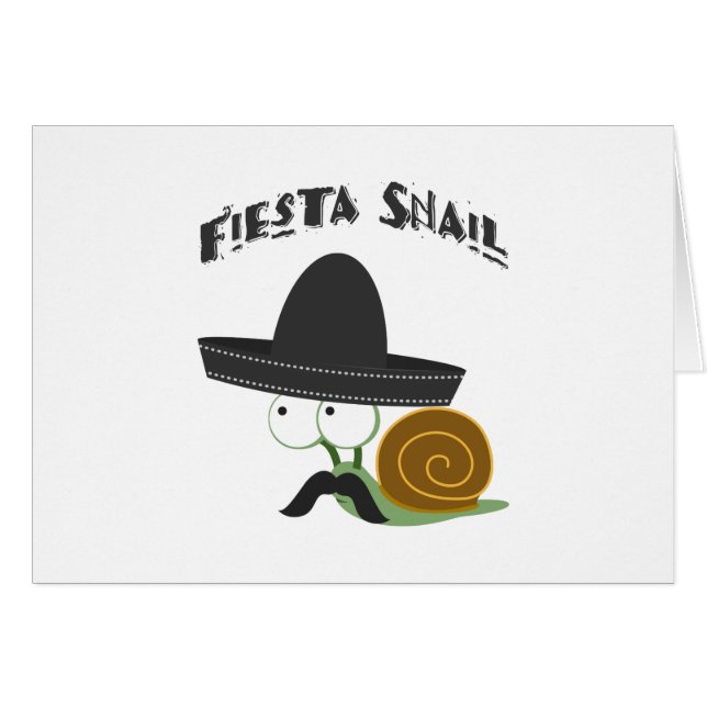 Cartão Fiesta Snail (Frente horizontal)