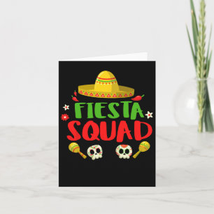 Cartão Fiesta Squad Cinco De Mayo Gift Mens E W Mexicanos