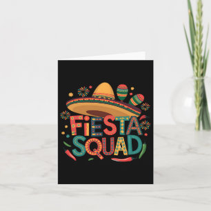 Cartão Fiesta Squad Cinco De Mayo Mexicano Fiesta Para Ho
