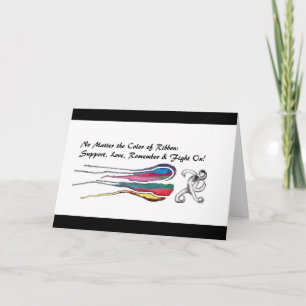 Cartão Fight Cancer: All Ribbons Matter