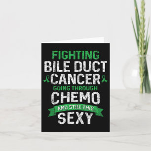 Cartão Fighter Bile Duct Cancer Quimio do Doente do Cance