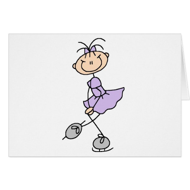 Cartão Figura camiseta e presentes do vestido do Lilac do (Frente Horizontal)