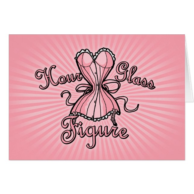 Cartão Figura da ampulheta (Frente Horizontal)