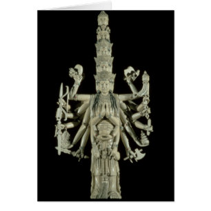 Cartão Figura da deusa Hindu Kali