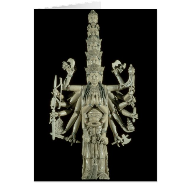 Cartão Figura da deusa Hindu Kali (Frente)