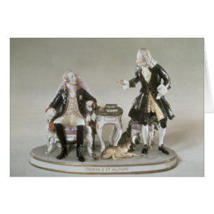 Cartão Figura da porcelana de Frederick II de Prússia