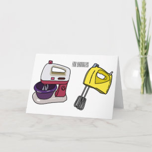 Cartão Figura de desenho animado do Mixer