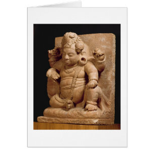 Cartão Figura de Siva como Vamana, Maharashtra de Mansar