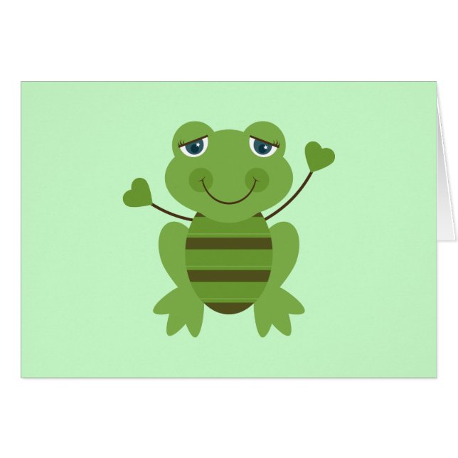 Cartão Figura sapo da vara (Frente Horizontal)