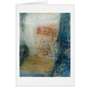 Cartão Figuras simbólicas (pintura de caverna)