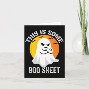Cartão Figurino De Fantasma De Boo De Halloween Este É Um