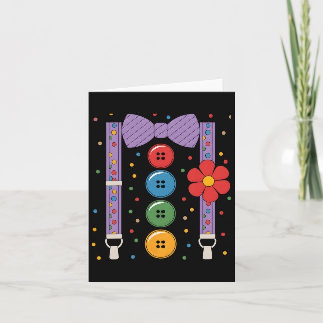 Cartão Figurino de Halloween 1 (Frente)