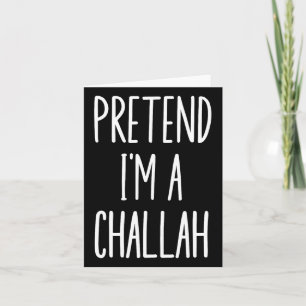 Cartão Figurino Judeu de Hanukkah Challah Easy Halloween