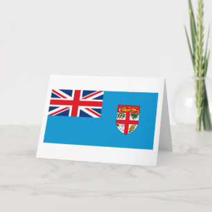 Cartão Fiji Flag Greeting Card