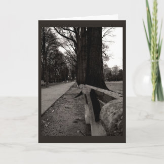 Cartão Fileira das árvores