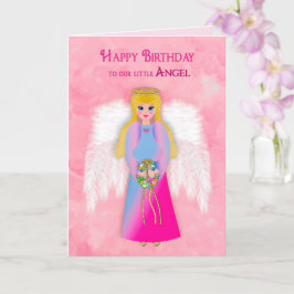 Cartão Filha aniversariante Nossa Anjo Angelical Anjo