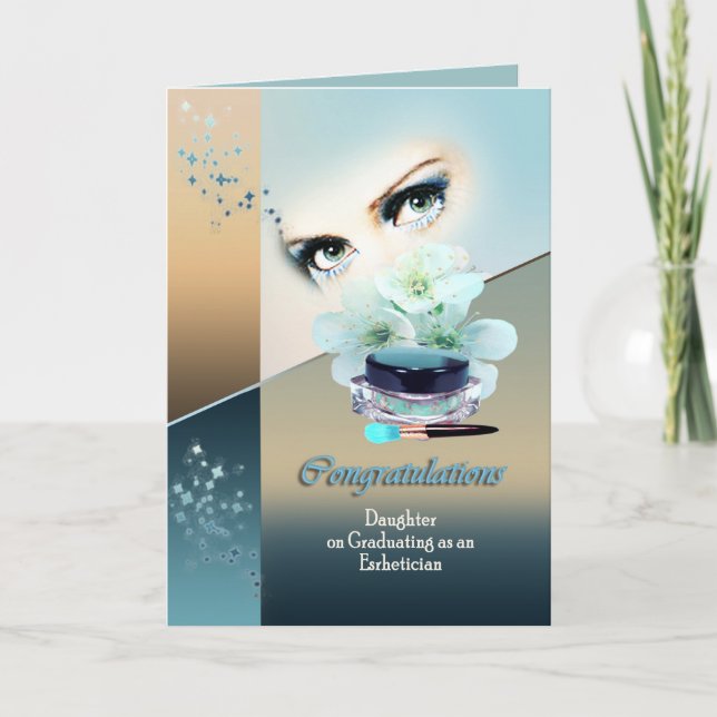 Cartão Filha das graduações para Estheticion (Frente)