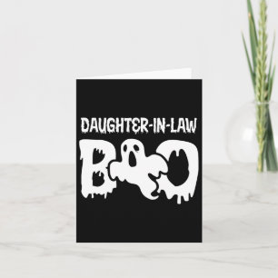 Cartão Filha de Boo Matching Family Halloween