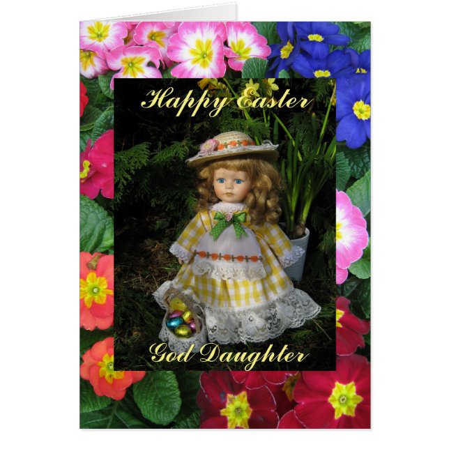 Cartão Filha de Deus Felz pascoa (Frente)