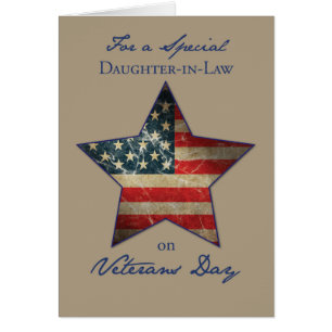 Cartão Filha de Direito, Feliz Dia dos Veteranos, Velha E