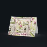 Cartão Filha do aniversário de 30 anos<br><div class="desc">Um cartão da fantasia do deco para aquela 30o especial desta filha muito especial!</div>