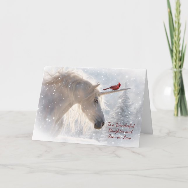 Cartão Filha e Filho no Feriado de Natal em Direito (Frente)