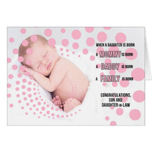 Cartão Filha e Parabéns de Garota de Direito