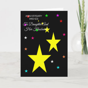 Cartão Filha Estrelas E Marido Personalizado