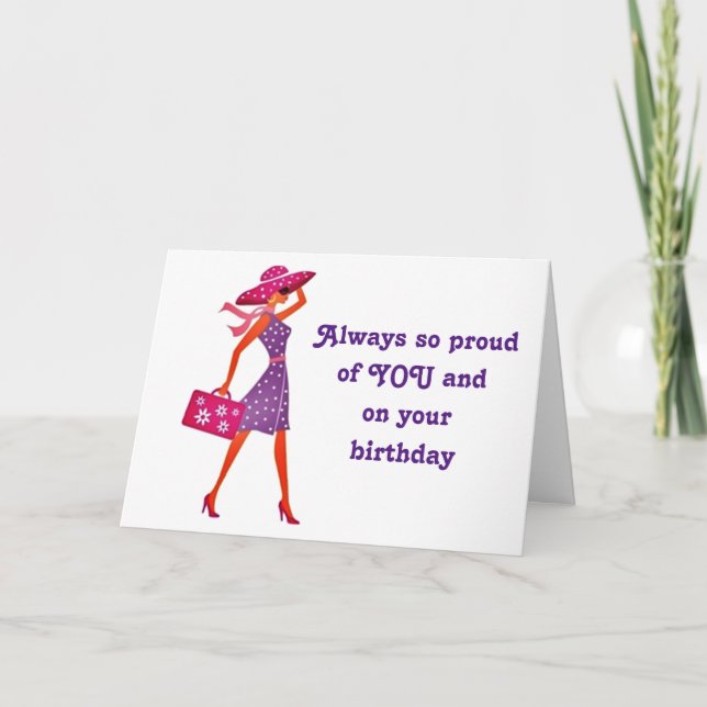 CARTÃO FILHA FELIZ ANIVERSÁRIO** (Frente)