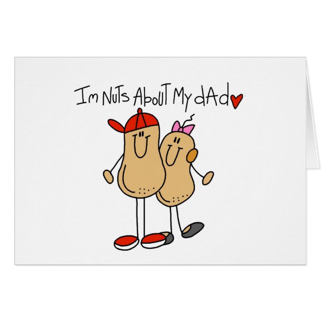 Cartão Filha - loucos sobre meus t-shirt e presentes do (Frente Horizontal)