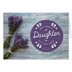 Cartão Filha mais espantosa do planeta Terra