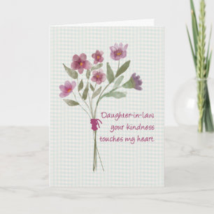 Cartão Filha no Buquê de Lei das Flores Obrigado