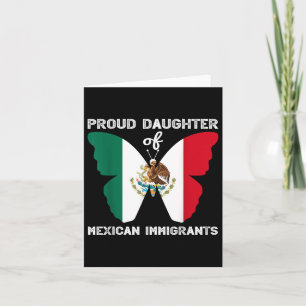 Cartão Filha Orgulhosa De Imigrantes Mexicanos Latino Ant