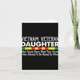 Cartão Filha Orgulhosa De Um Veterano Do Vietnã _1