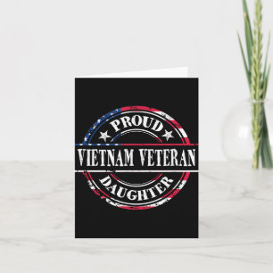 Cartão Filha Orgulhosa De Um Veterano Do Vietnã - Fla Ame