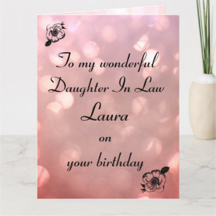 Cartão Filha Personalizada No Aniversário Da Lei