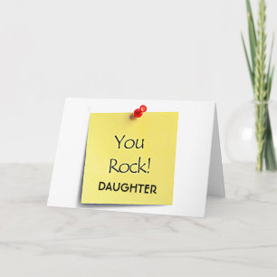 CARTÃO FILHA, VOCÊ "ROCK" ESPERA QUE SEU ANIVERSÁRIO TAMB