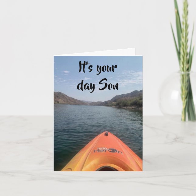 CARTÃO *FILHO* "BOM CAMINHO DE BOA BOCA" PARA SEU ANIVERS (Frente)