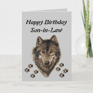 Cartão Filho de Aniversário, Lobo, Lobos, Animais, Natur
