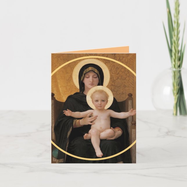 Cartão Filho de Cristo de Bênçãos de Natal (Frente)