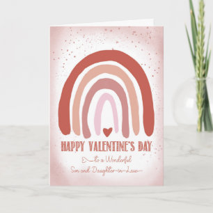 Cartão Filho e Filha na Mão do Namorados Pintados