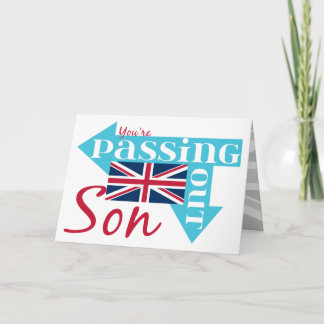 Cartão Filho parabéns Desmaiando Militar Britânica