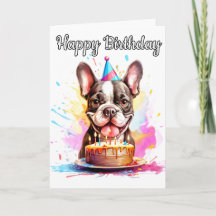 Filhote Divertido Feliz Aniversário