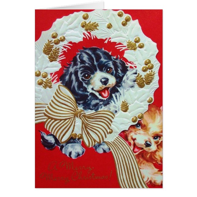 Cartão Filhotes de cachorro adoráveis de cocker spaniel (Frente)