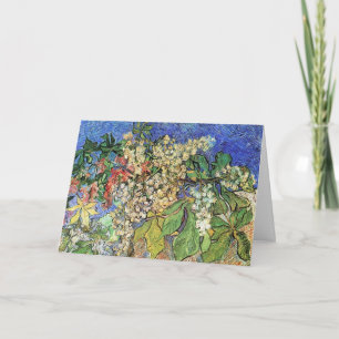 Cartão Filiais de castanhas, Van Gogh.