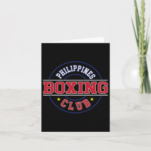 Cartão Filipinas Boxer Club Gym Boxer Filipino Pinoy P