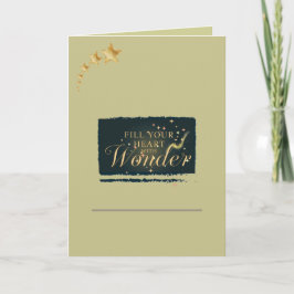 Cartão Fill Your Heart With Wonder – Elegant Christmas