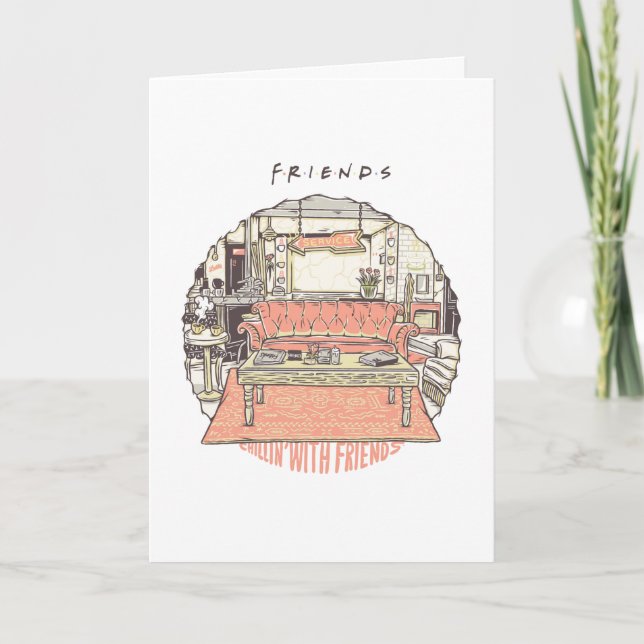 Cartão Filmando com Cartoon FRIENDS™ (Frente)