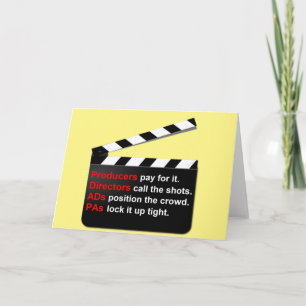 Cartão Filme e Filme em movimento para novas ideias?