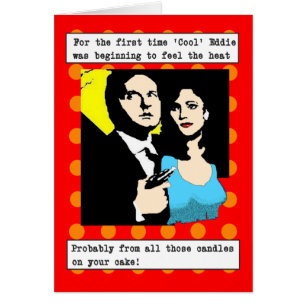 Cartão Filme Noir: Eddie (pop art)